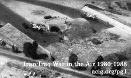 A reconnaissance photo of a HAS and two MiG-21MFs at Kirkuk AB, taken by an Iranian reconnaissance plane just after the IRIAF strike on 23 September 1980. (Authors' collection)